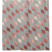 elegantes graues Grau des Duschvorhangs des Duschvorhang (Vorderseite)