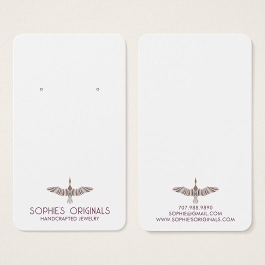 Elegantes graues Lavendel-Vogelschwarm-Display (Vorne & Hinten)