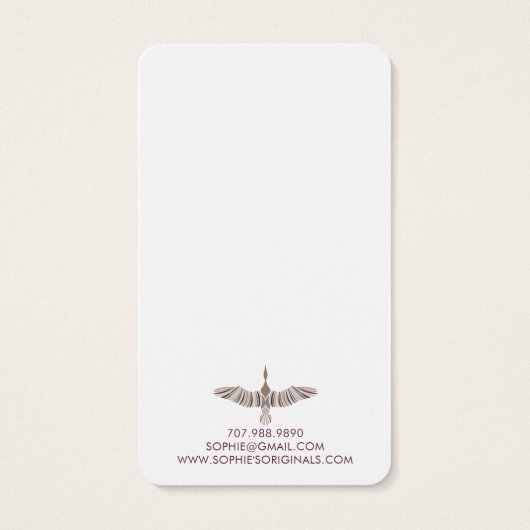 Elegantes graues Lavendel-Vogelschwarm-Display (Rückseite)