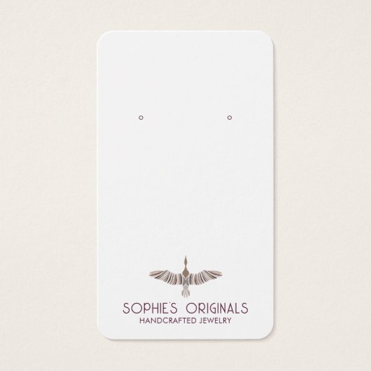 Elegantes graues Lavendel-Vogelschwarm-Display (Vorderseite)