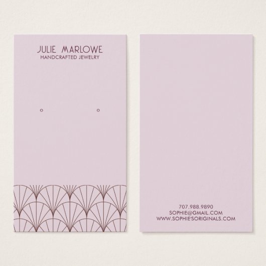 Elegantes graues Lavendelmuster (Vorne & Hinten)