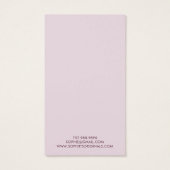 Elegantes graues Lavendelmuster (Rückseite)