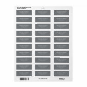 Elegantes graues Minimalistisches Design (Vorne)