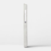 Elegantes graues Pergament mit Namen Case-Mate iPhone Hülle (Rückseite / Links)