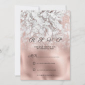 Elegantes graues Rosengold-UAWG Einladung (Vorderseite)