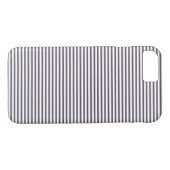 Elegantes graues Streifenmuster Case-Mate iPhone Hülle (Rückseite (Horizontal))