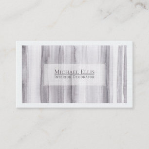 Elegantes graues Strippenwasser Visitenkarte