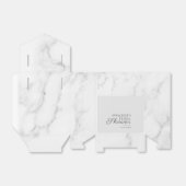 Elegantes Graumarmor-Muster-Brautparty Geschenkschachtel (Ungefaltet)
