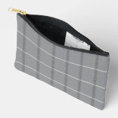 Elegantes Gray and BlackPattern Zubehörtasche (Offen)