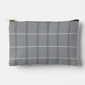 Elegantes Gray and BlackPattern Zubehörtasche (Vorderseite)