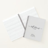 Elegantes Gray Reflections Journal Notizblock (Innenseite)