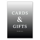 Elegantes Grayscale Serif Karten & Geschenke Schil (Rückseite)
