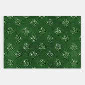 Elegantes Green and Gold Kleeblatt St Patrick's Da Geschenkpapier Set (Vorderseite 3)