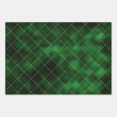 Elegantes Green and Gold Kleeblatt St Patrick's Da Geschenkpapier Set (Vorderseite)