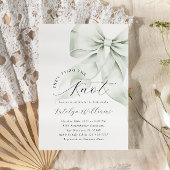 Elegantes Green Bow-Brautparty Einladung