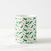 Elegantes Green Chile Muster Kaffeetasse (Mittel)