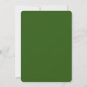 Elegantes Green Clover Frame St.Patrick Party Einladung (Rückseite)