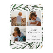 Elegantes Green Foliage Gold Confetti Wasserfarbe Magnet (Vertikal)