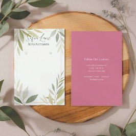 Elegantes Green Foliage Juwelierschild