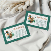 Elegantes Green Gerahmt Mallard Duck Baby Shower G Begleitkarte