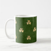 Elegantes Green Gold Kleeblatt Kaffeetasse (Links)
