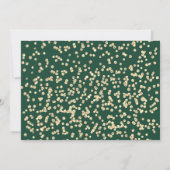 Elegantes Green Gold Script 4 Foto Graduate Einladung (Rückseite)