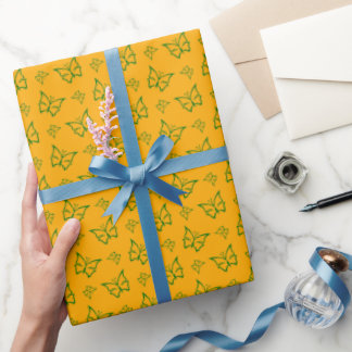 Elegantes Green Ivy Muster Geschenkpapier