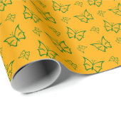 Elegantes Green Ivy Muster Geschenkpapier (Rolleneckpunkt)