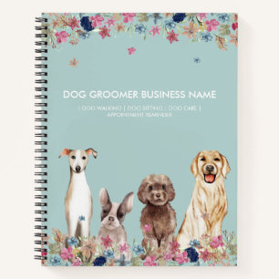 Elegantes Green Niedlich Dog Pet Business Notizblock