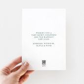 Elegantes Green Script Foto Weihnachten