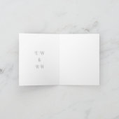 Elegantes Green Sparkle Design für Hochzeiten Ankündigung (Innenseite)