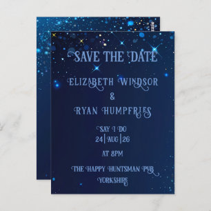 Elegantes Green Sparkle Design für Hochzeiten Postkarte