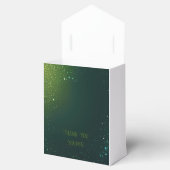 Elegantes Green Sparkle Design für Hochzeiten und  Geschenkschachtel (Geöffnet)