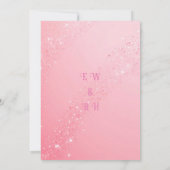 Elegantes Green Sparkle Design für Themed Einladung (Rückseite)