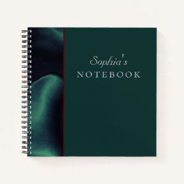 Elegantes Green Spiral Notebook Notizblock