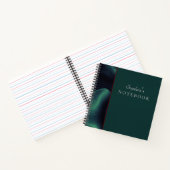 Elegantes Green Spiral Notebook Notizblock (Innenseite)