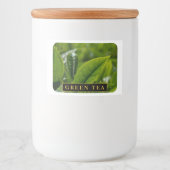 Elegantes Green Tee Label für Küchen- oder Pantry- Lebensmitteletikett (Vorderseite)