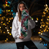 Elegantes Green und Red Kariert Skateboard