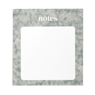 Elegantes Green Watercolor-Muster Notizblock