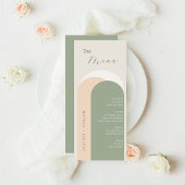 Elegantes Green Wedding Menu