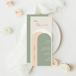 Elegantes Green Wedding Menu