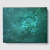 Elegantes Green Wedding Poster Gästebuch (Rückseite)