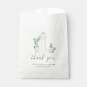 Elegantes Greenerity Wedding Dress Brautparty Geschenktütchen (Vorderseite)