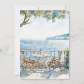 Elegantes Griechisch | Abendessen Probe Einladung (Rückseite)