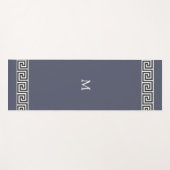 Elegantes griechisches Muster auf Mit Monogramm Gr Yogamatte (Vorderseite (Horizontal))