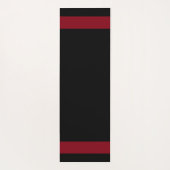 Elegantes griechisches Muster auf schwarz Yogamatte (Rückseite)