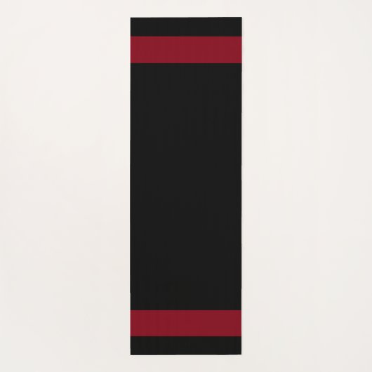 Elegantes griechisches Muster auf schwarz Yogamatte (Rückseite)