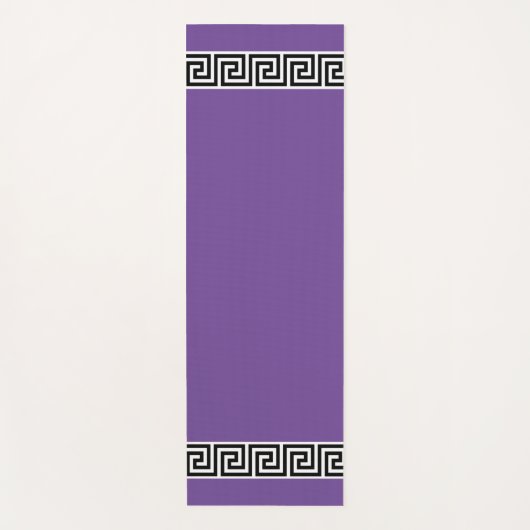 Elegantes griechisches Muster auf Violet Yogamatte (Vorderseite)