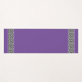 Elegantes griechisches Muster auf Violet Yogamatte (Vorderseite (Horizontal))