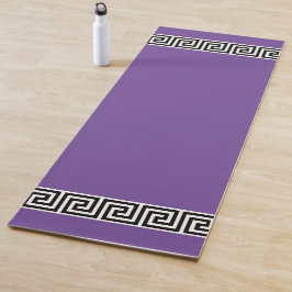 Elegantes griechisches Muster auf Violet Yogamatte